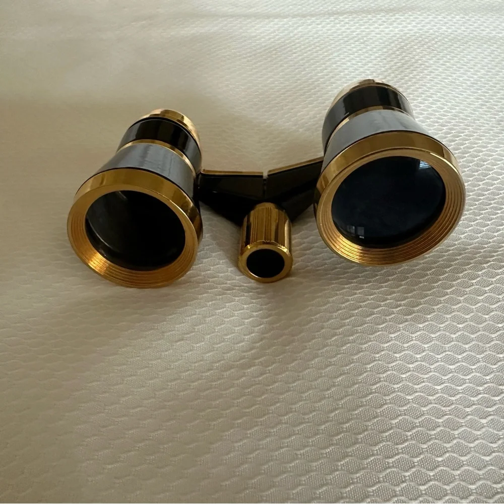 Selsi 3x25 black and brass opera glasses